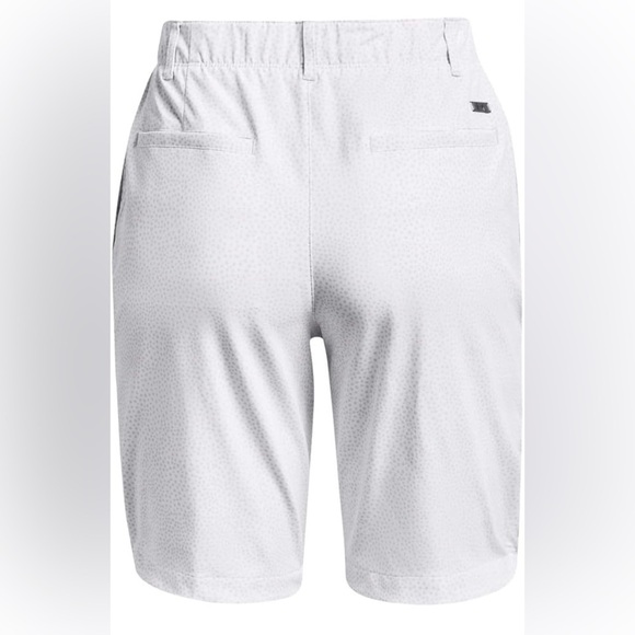 Under‎ Armour~ Women’s UA Links Printed Shorts White/ Gray Size 16 New 9” Inseam - Picture 2 of 12